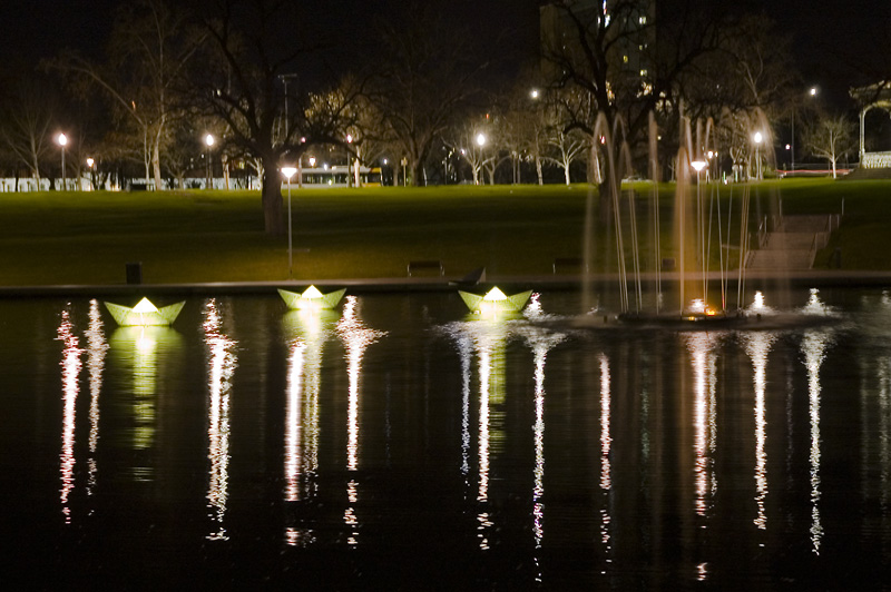 Torrens River by night